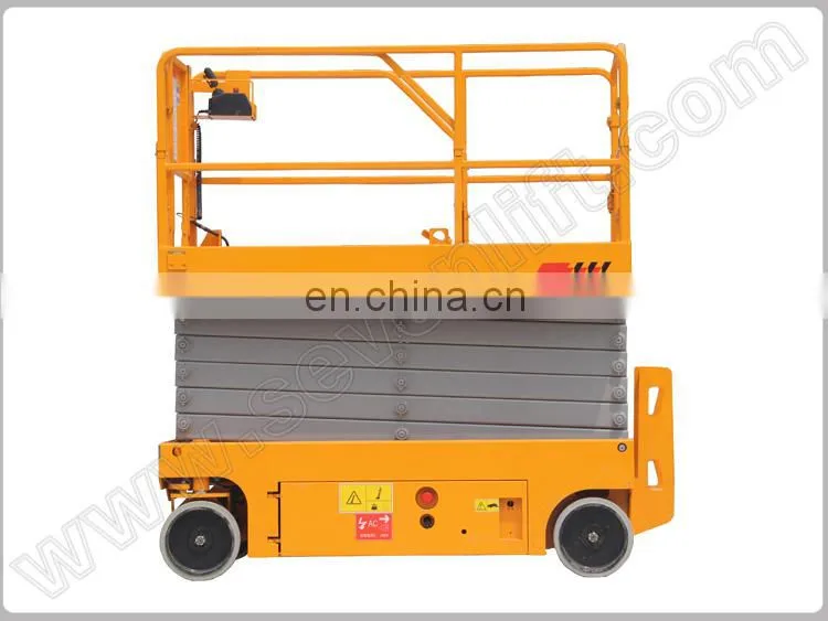 7LGTJZ Shandong SevenLift cheap scissor hydraulic battery auto ladder automobile elevators lift