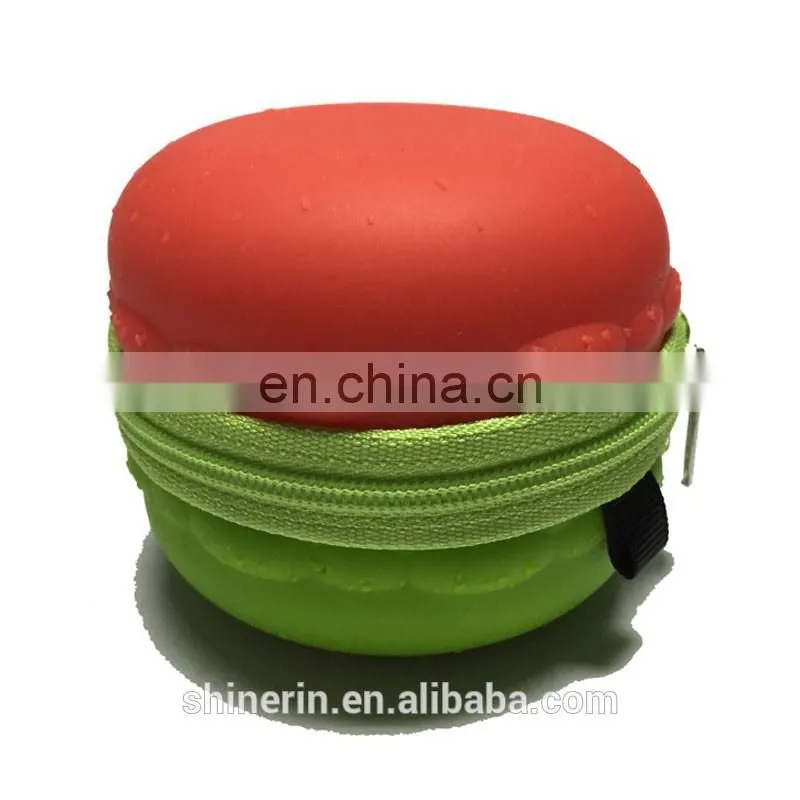 Round Mini Coin Bag Promotions Portable Silicone Change Key Purse Custom Wallet