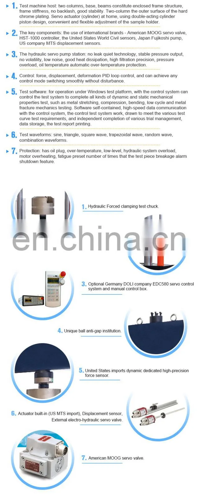 100KN Shock absorber bending tensile and compressive test machine