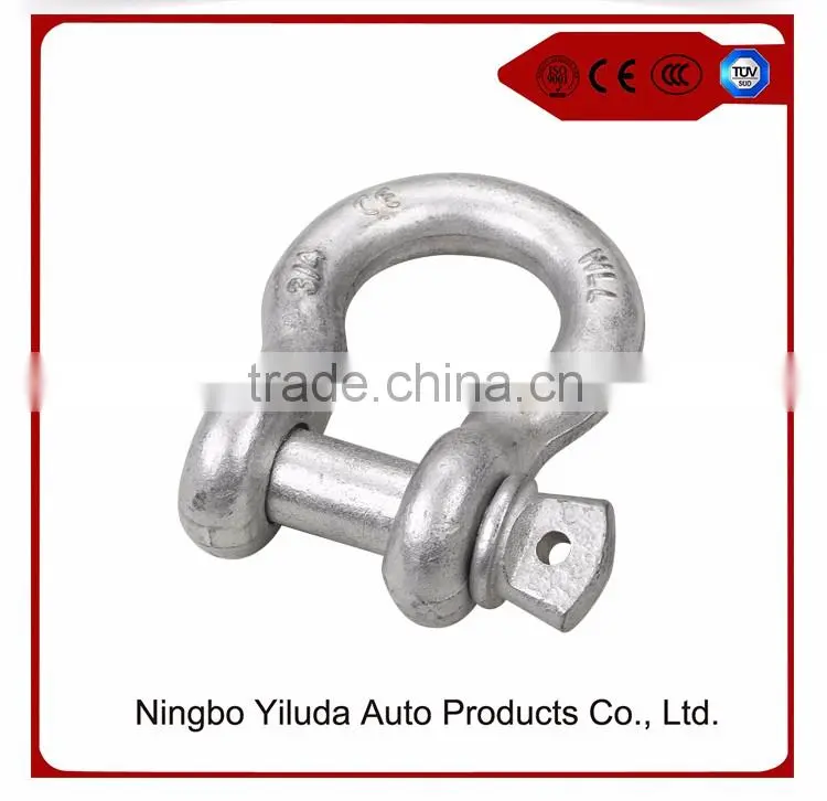 Bow shackle 4750kgs D ring red pin
