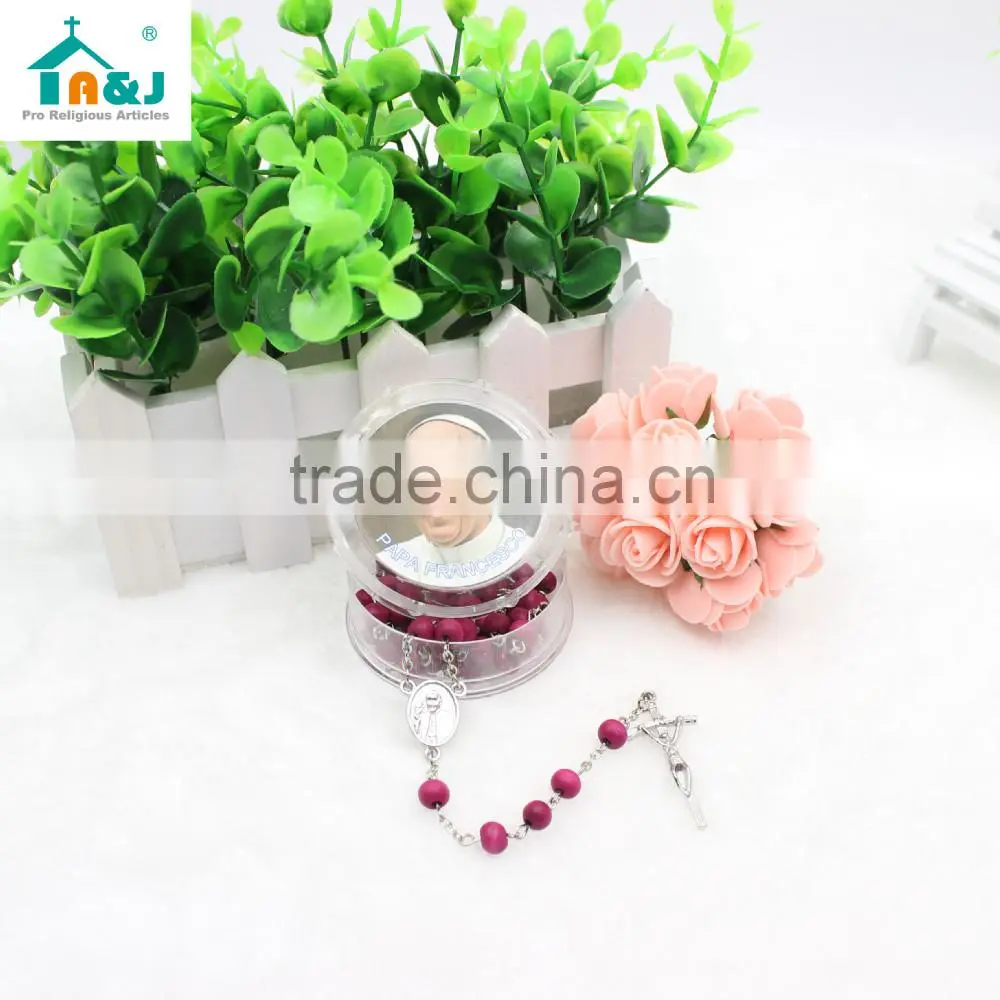 A&J Papa francesco rose scented rosary with box
