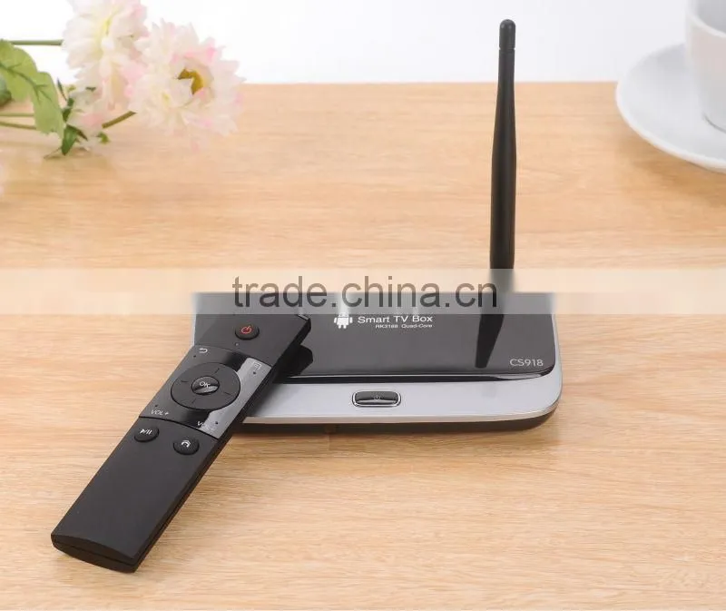 New arrival! Rockchip 3188 Quad Core RAM 2GB, ROM 8GB Dlan Wifi remote control android 4.2 quad core tv box cs918