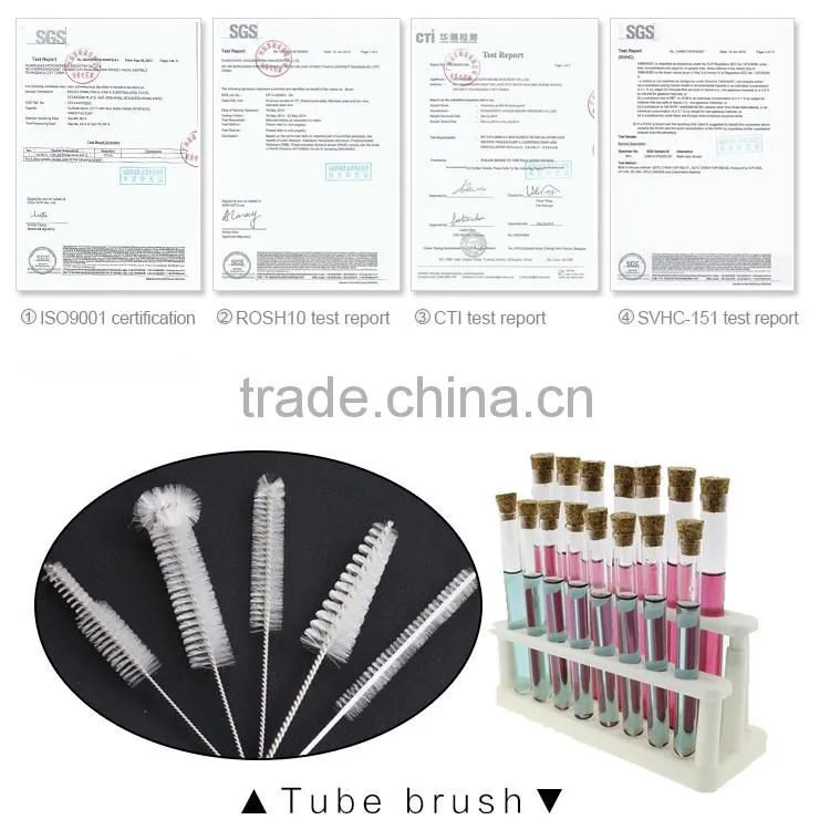 glass/stainless steel nylon drinking straws brush