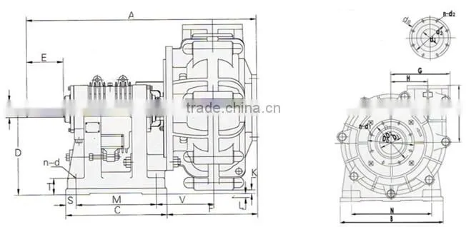 High-quality Efficiency Cement Mining Slurry Pump