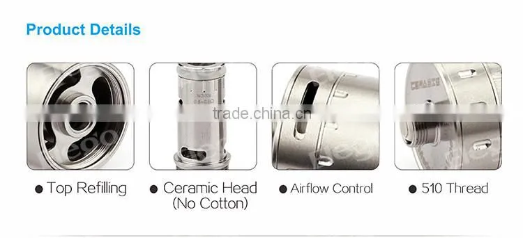 CERAVAPE Cerabis Tank with CERAMIC coil, CERAVAPE Cerabis Tank