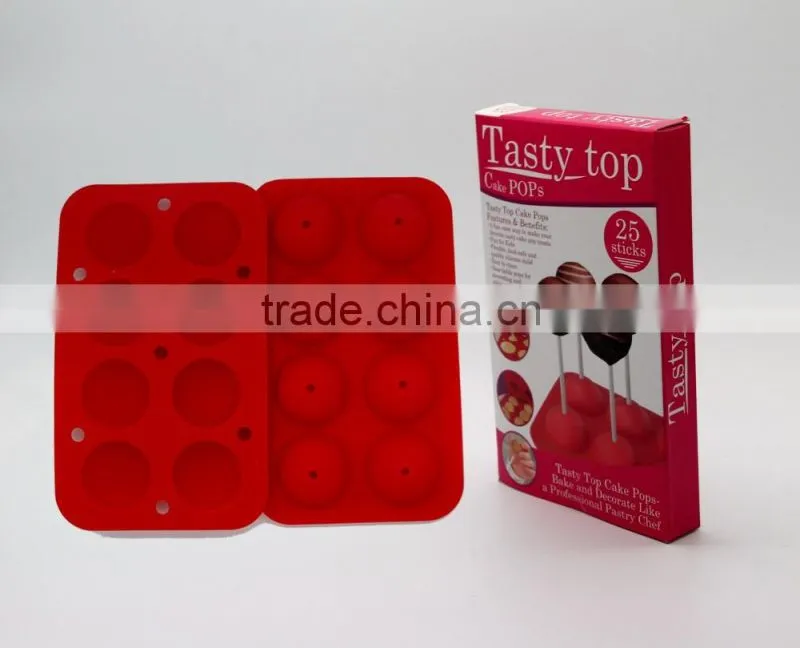 Rubber Silicone Chocolate Ball Mould , Ball Shaped Maker Mould