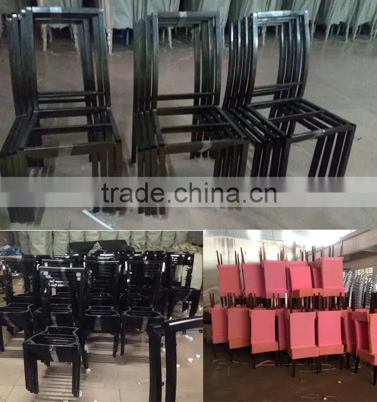 European style Stable quality metal frame luxury chair