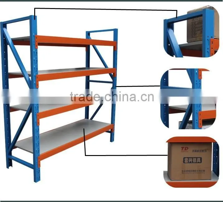 Practical Shelf 4 Tier Metal Storage Rack For Warehouse