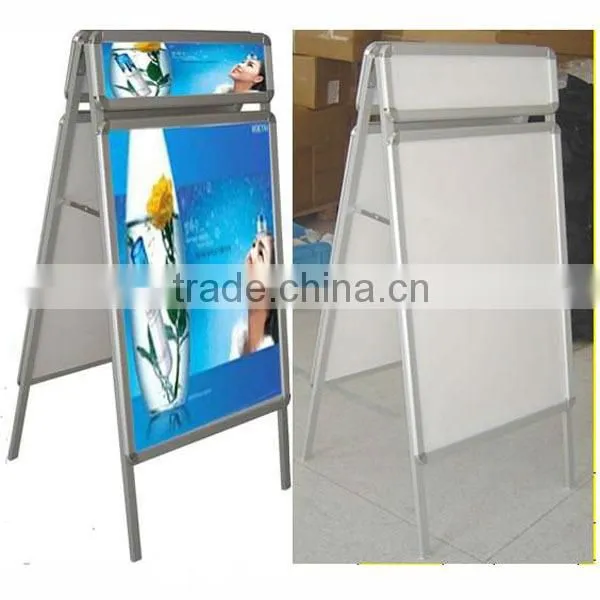 Wall Mounted Aluminum Menu Picture Frame For Shop
