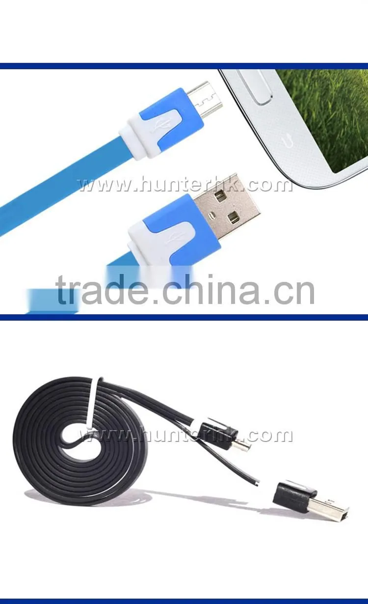 Best Selling Colorfull For Micro USB Flat Data Cable