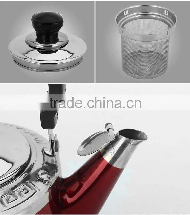 cheap stainless steel tea pot/ colored whistling kettle/ pour over kettle