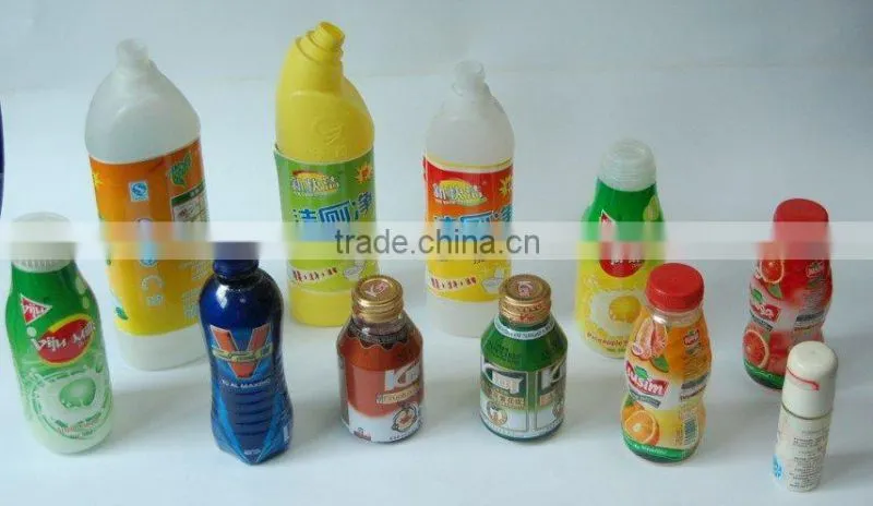 Foil film label for bottle beverage,PVC shrink film label,bottle shrink sleeve