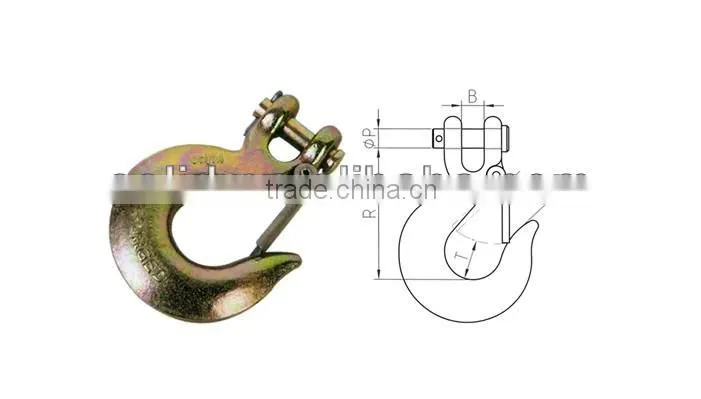 CLEVIS SLIP HOOKS WITH LATCHES