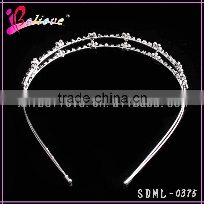 Elegant pearl hair accessories flower headband wholesale pearl headband for women