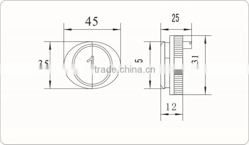 China's low price good quality elevator push button AK-33,elevator push button