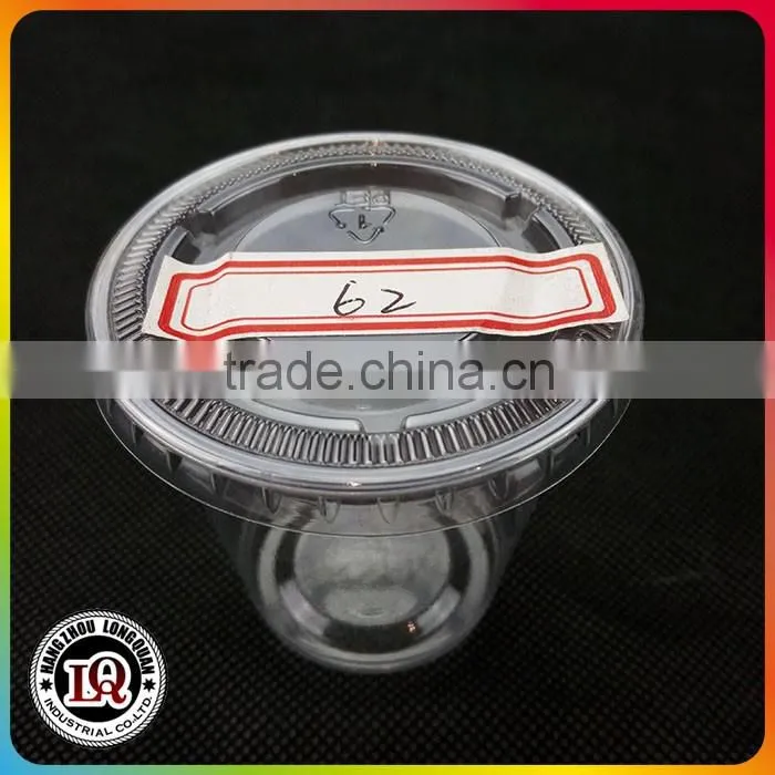 Plastic Drinking Cup with 62mm Clear Plastic PET Lid