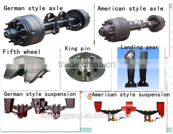 Top quality semi trailer parts suspension parts leaf spring underslung suspension