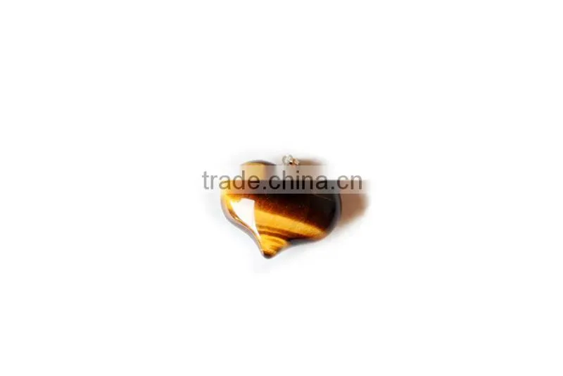 Pendant, PTP-A159 Natural Precious Gem Stone Heart Pendant Necklace, Fashion Pendant Jewelry Wholesale