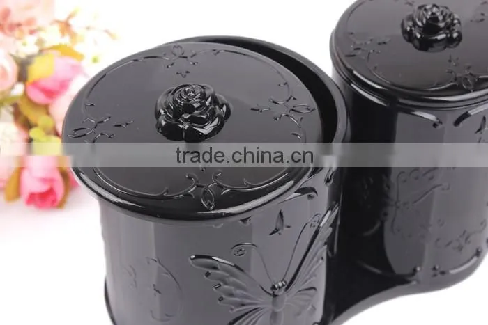 D15 ANPHY Double Cylinder flexo Plastic Pen Holder Black