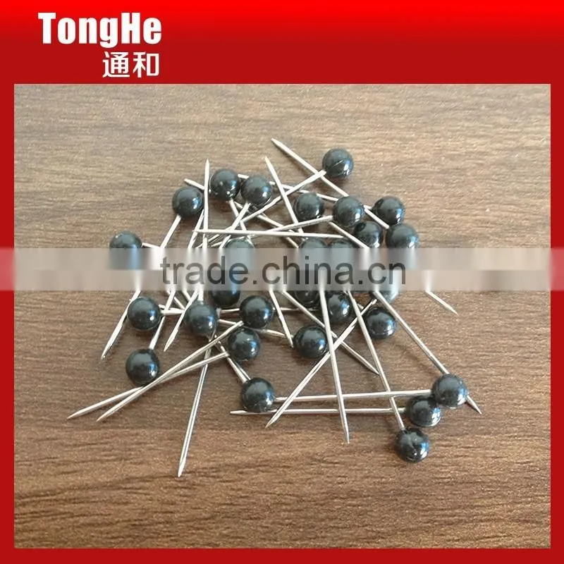 Black Head Map Pins