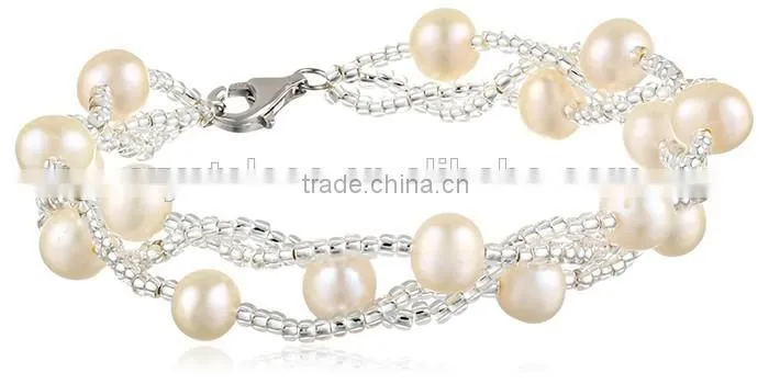 White color China artificial pearls necklaces Factory