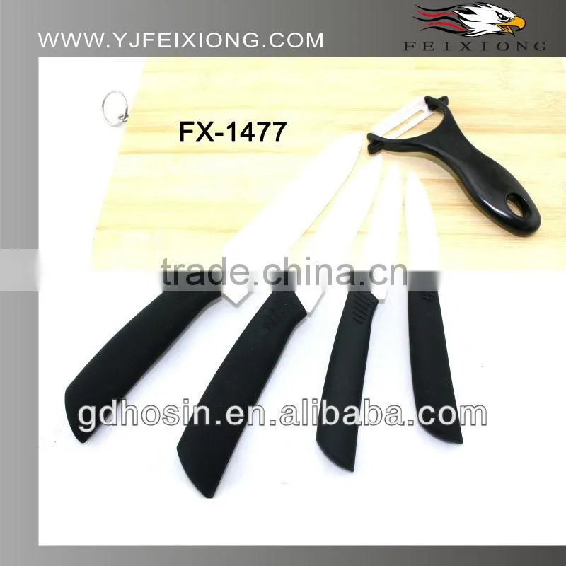 3" colorful handle ceramic knife with window box