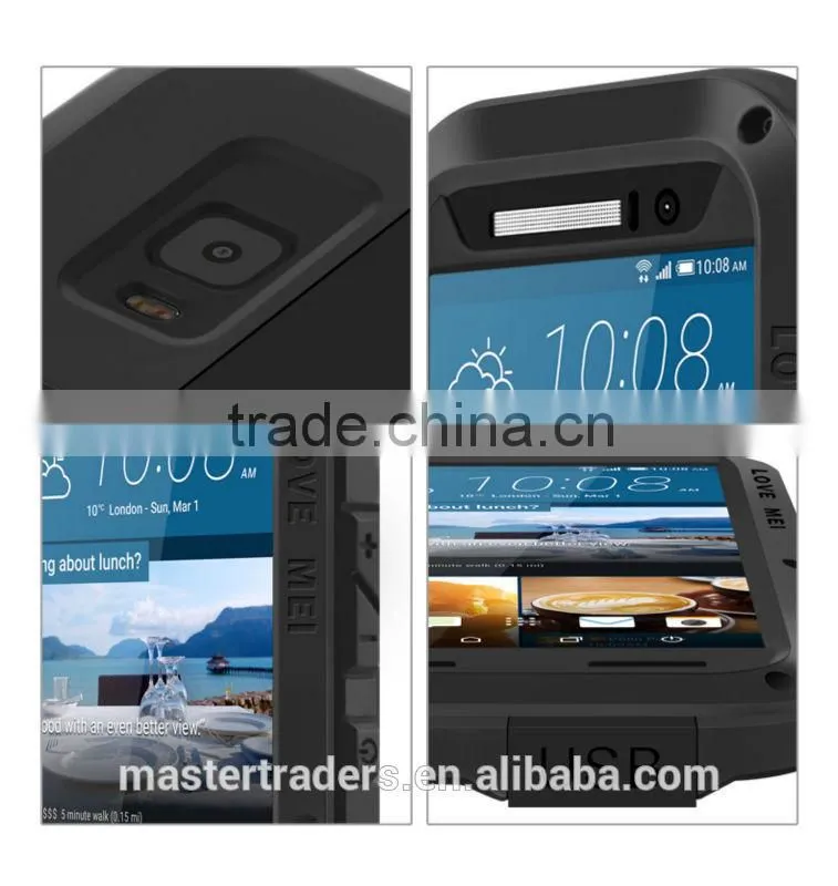 Original LOVE MEI Powerful Metal Waterproof Dirtproof Shockproof Protective Case For HTC One M9 MT-3529
