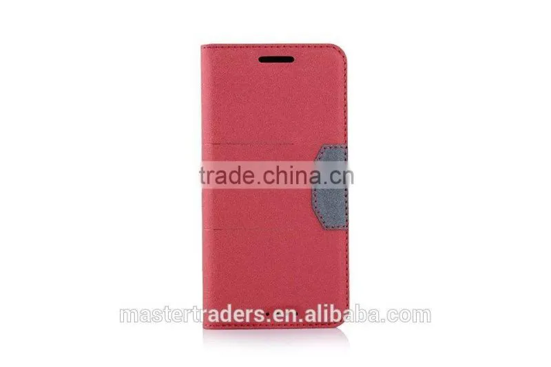 Frosted Auto Pull Flip Wallet PU Leather Case For HTC M9 MT-3024