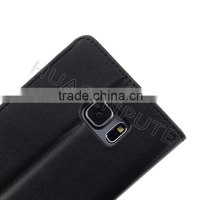 China Factory Insert Card Leather Case For Samsung Galaxy S6 Edge Plus