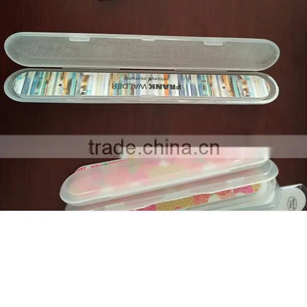 EVA nail file with colorful printing with individual plastic case