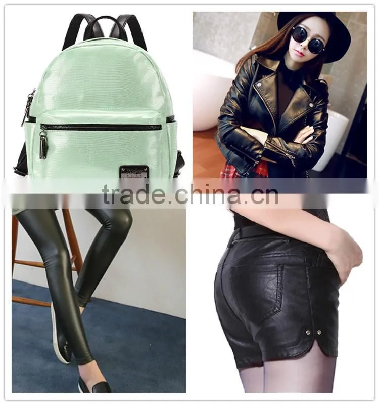 60% pu 40%rayon synthetic leather fabric