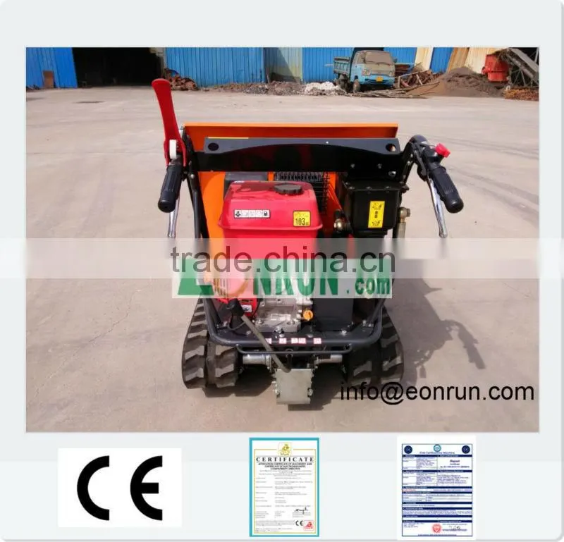 skid steerd motorised agriculture trailer with petrol engine and CE