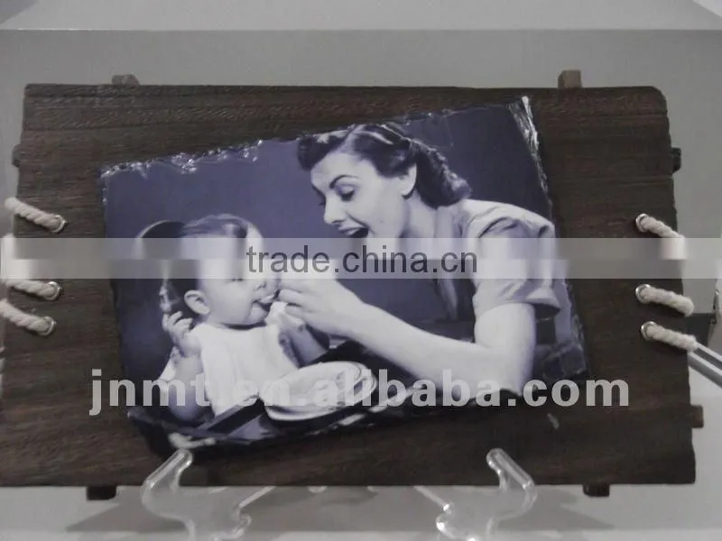 SH38 Wooden-frame sublimation slate as souvenior