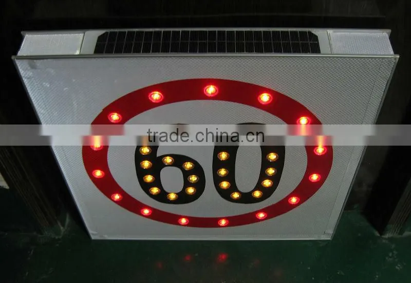 Hot-Selling Road Safe Solar Traffic Signs, Speed Limit Sign