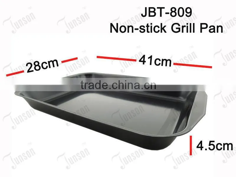 4.5cm Deep Square Grill Pan/Non-stick Roasting Pan For Indoor And Outdoor
