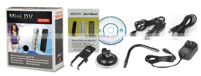 Portable mini DVR DV91 action camera