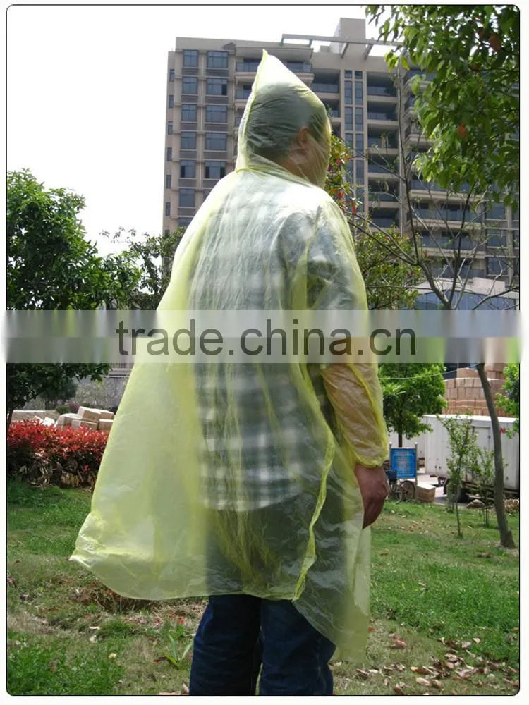 outdoor travel one time use disposable poncho