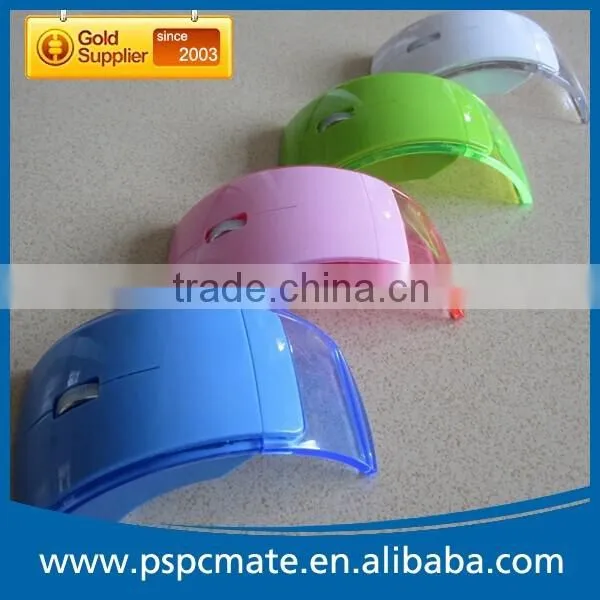 Computer 2.4G Wireless Folding Arc Crystal Gift Mouse