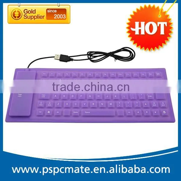 85keys Silicon Waterproof Flexible USB Wired Keyboard