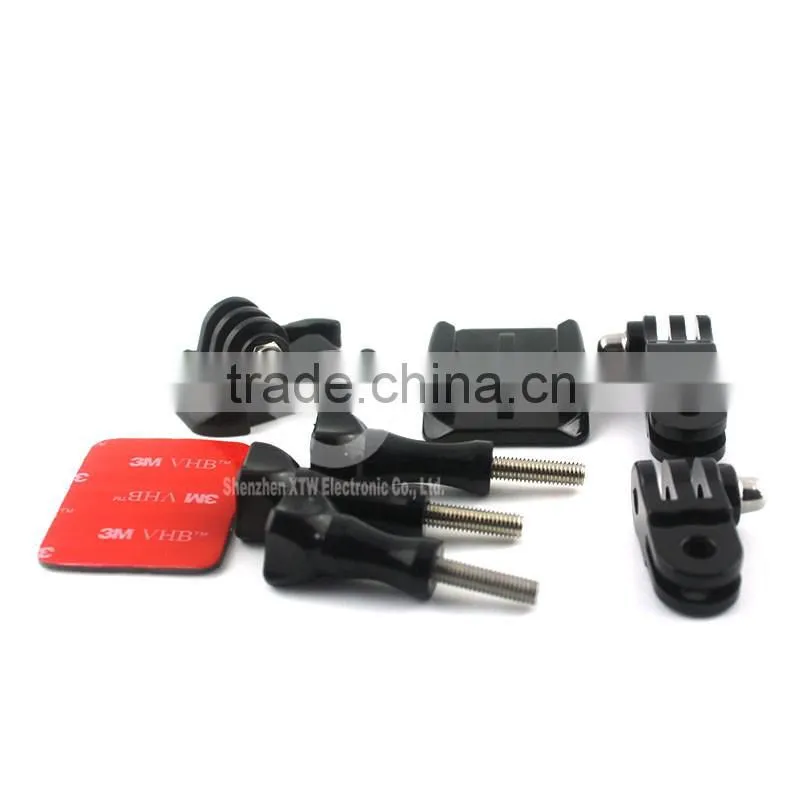 2016 hot selling gopro accessories Helmet Side Mount kit with Curved Adhesive Side Mount for GoPro Hero 4/3+/3/2/1