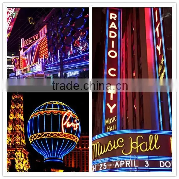 Holiday Decorative Neon Sign Lighting Flex LED Neon Rope Light Blue Neon Lighting