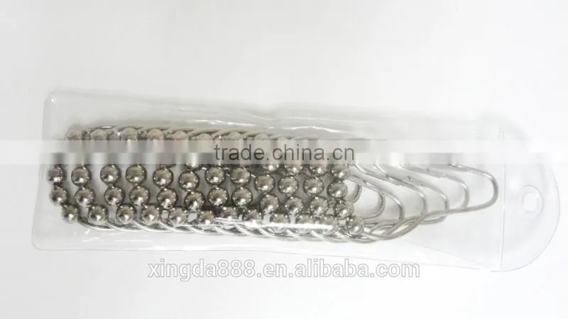 shower curtain hooks/100% metal shower curtain hooks/304 stainless steel curtain hooks