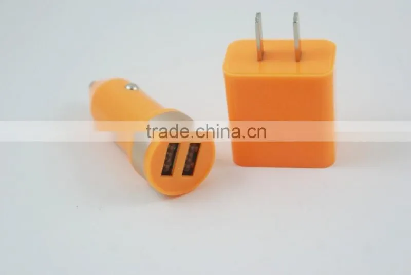 1 set CN 2 in 1 kit charger 1 pcs EU/US Plug +1pcs Car charger Kit for iPhone 4 4S 3GS 3G iPod Touch