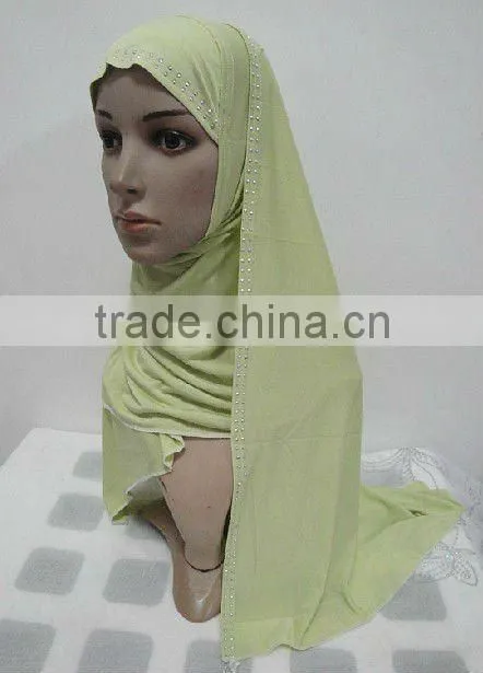 H066 latest muslim hijab with shawl