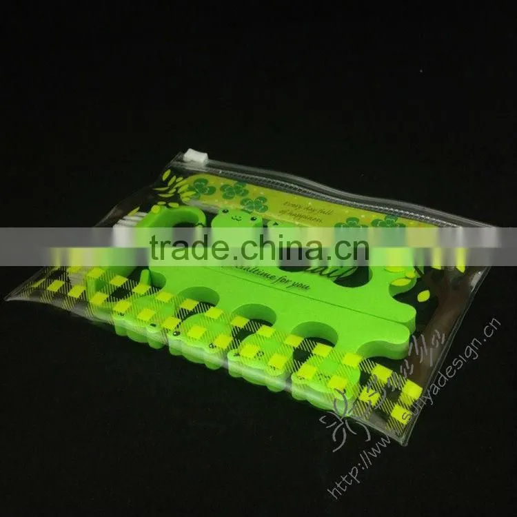 Toe separator,nail file,nail brush in manicure set
