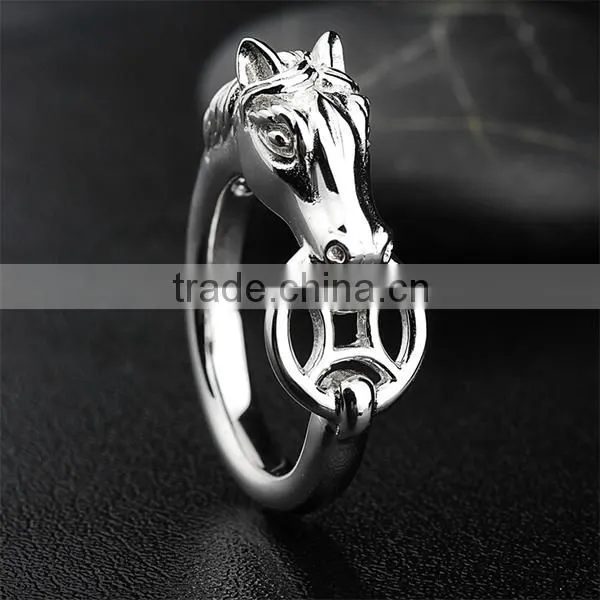 2014 New Products Horse Shape 925 Sterling Silver Gift Ring