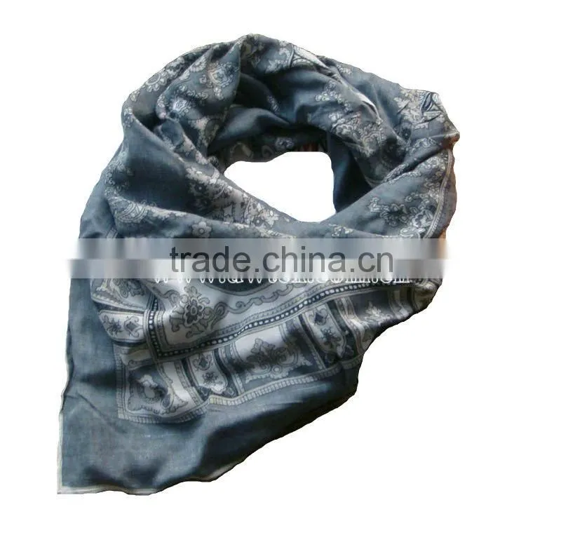 square silk scarf foulard for lady