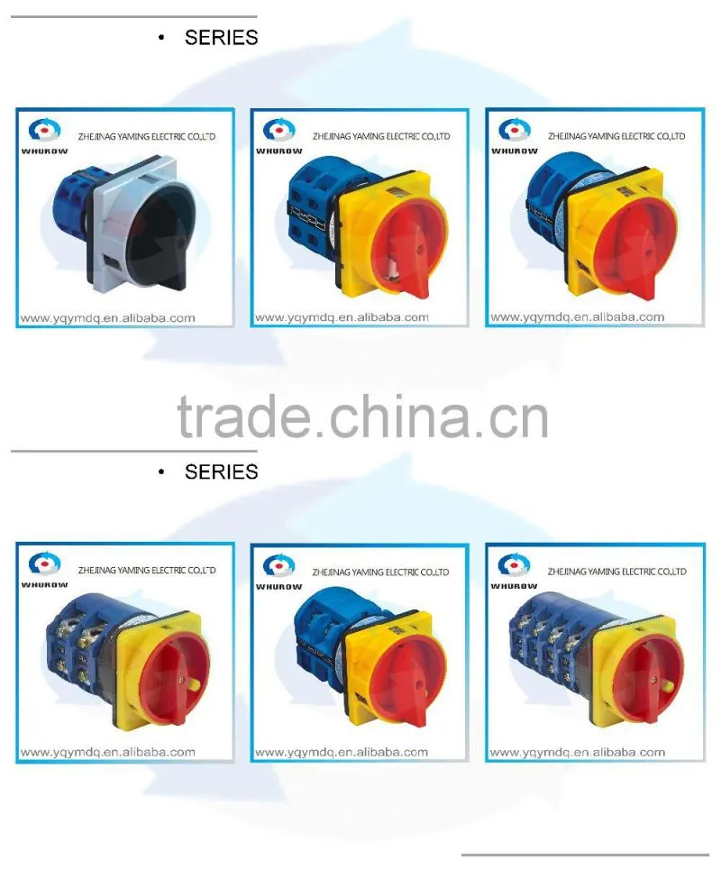 HZ5B-20/3 for dismantling machine only electrical changeover rotary cam combination switch three poles 20A sliver point contacts