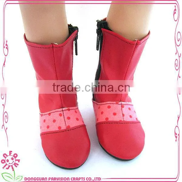 Rhinestone cowboy boots in brown for 18" dolls