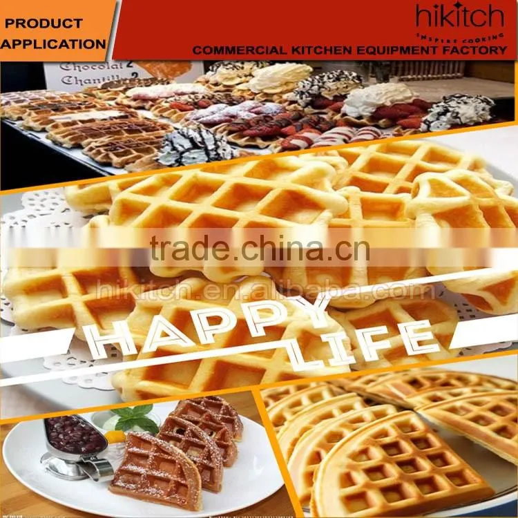 Snack equipment electric cooking plate single head waffle machine maker
